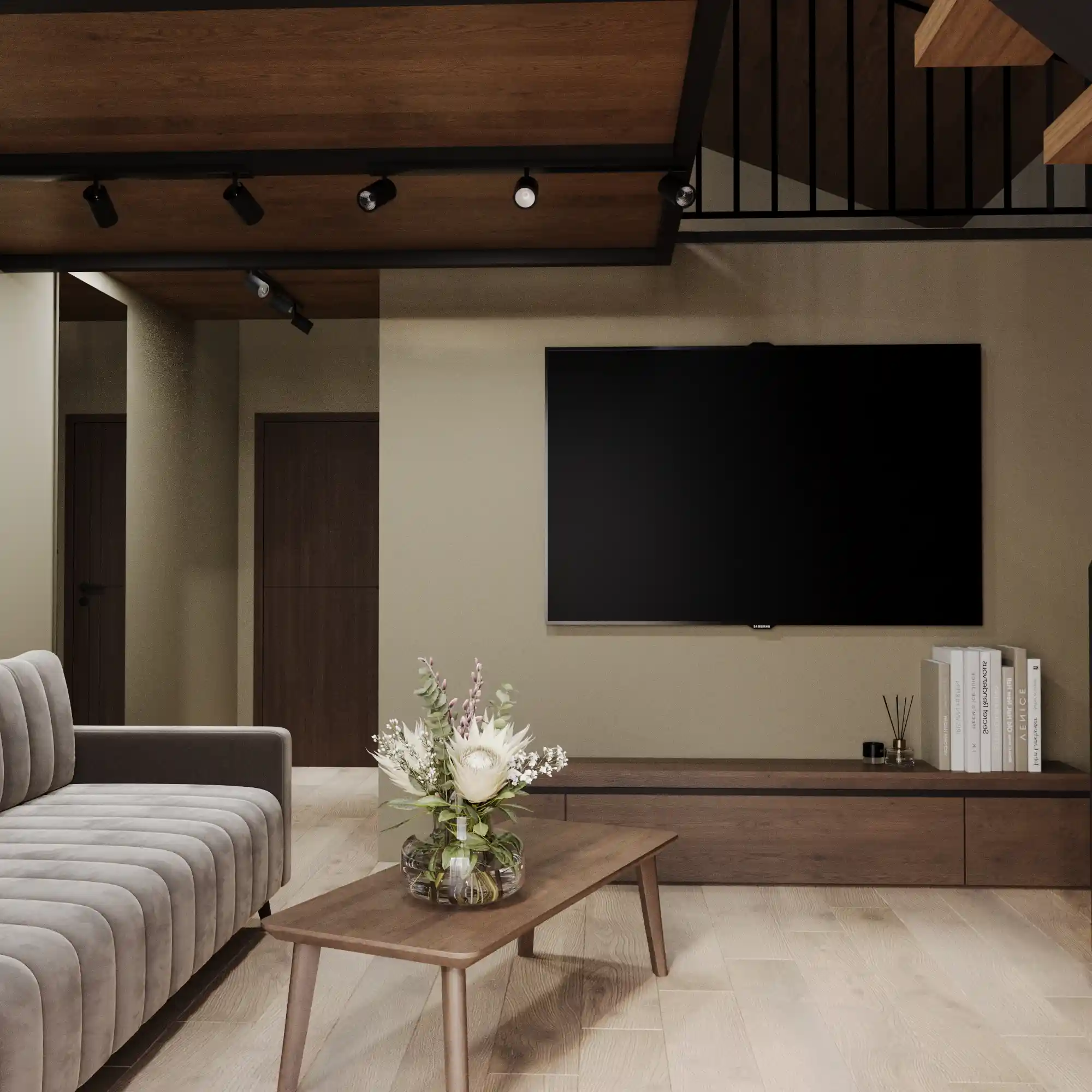 Четырехместный двухуровневый Дуплекс с балконом