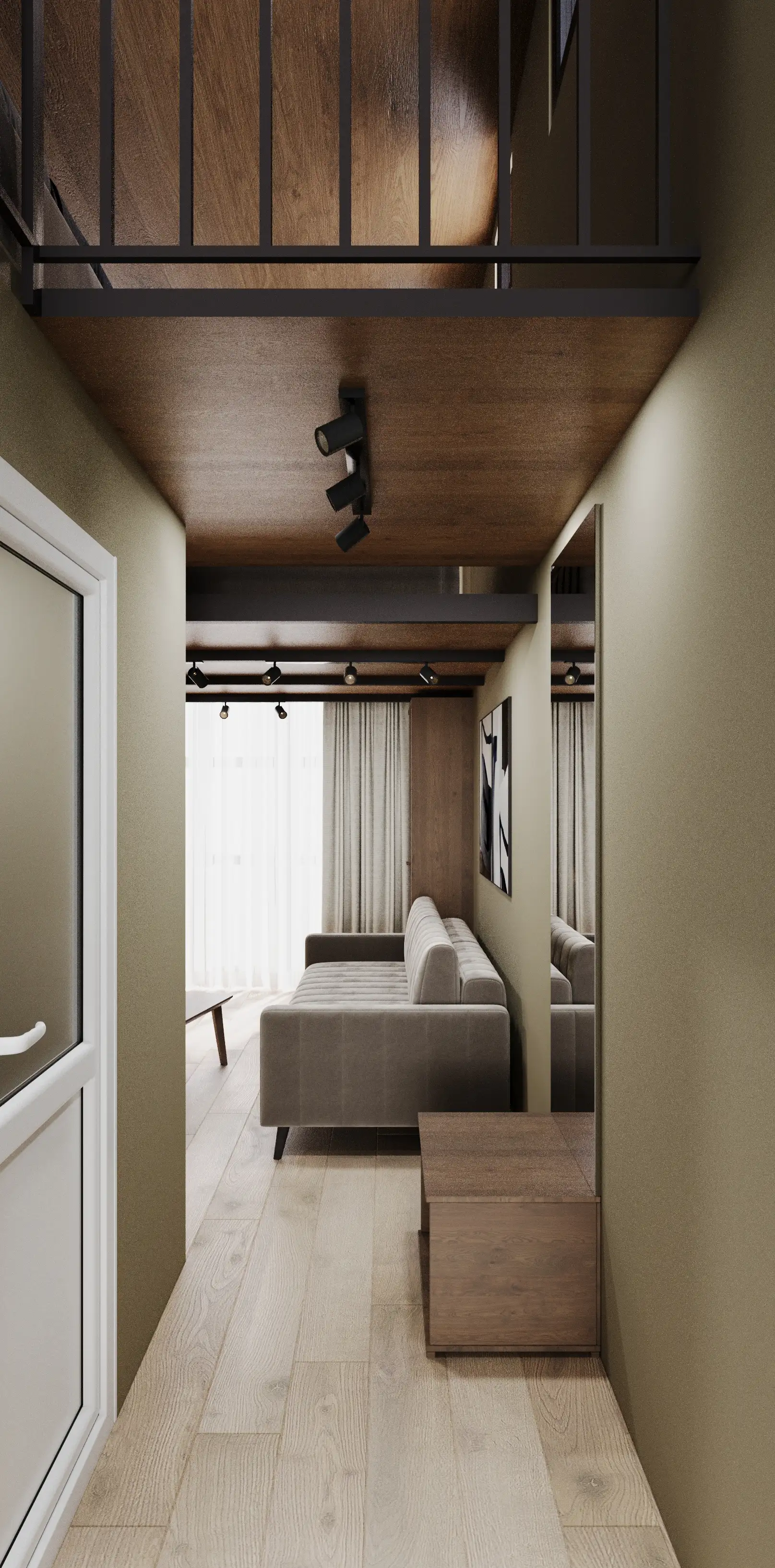 Четырехместный двухуровневый Дуплекс с балконом