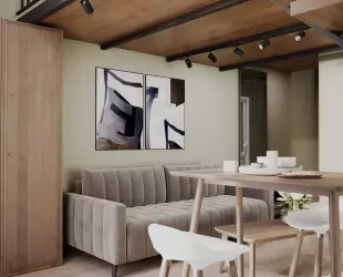 Четырехместный двухуровневый Дуплекс с балконом