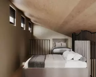 Четырехместный двухуровневый Дуплекс с балконом