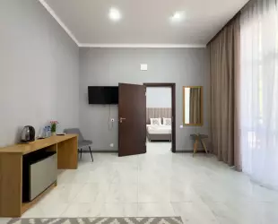 Двухкомнатный двухместный Suite с балконом или террасой