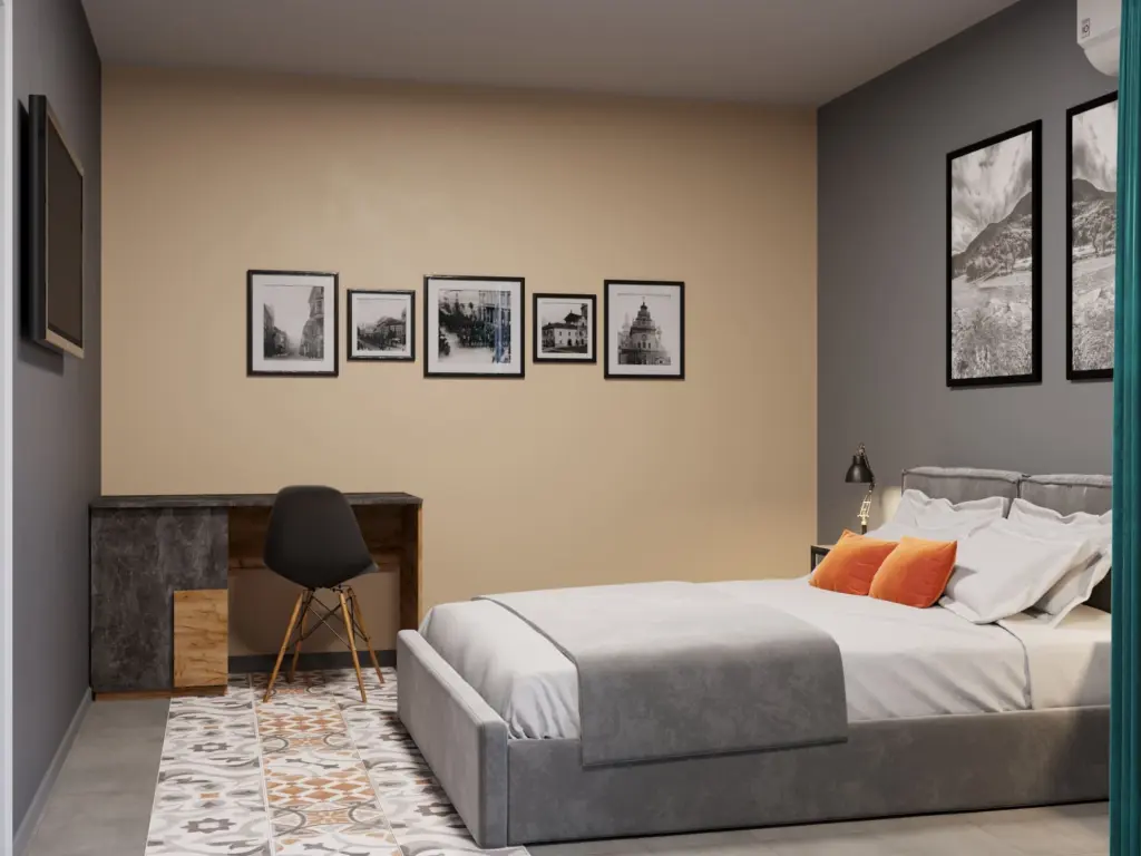 Трехкомнатный Apartment с кухней с 4 балконами
