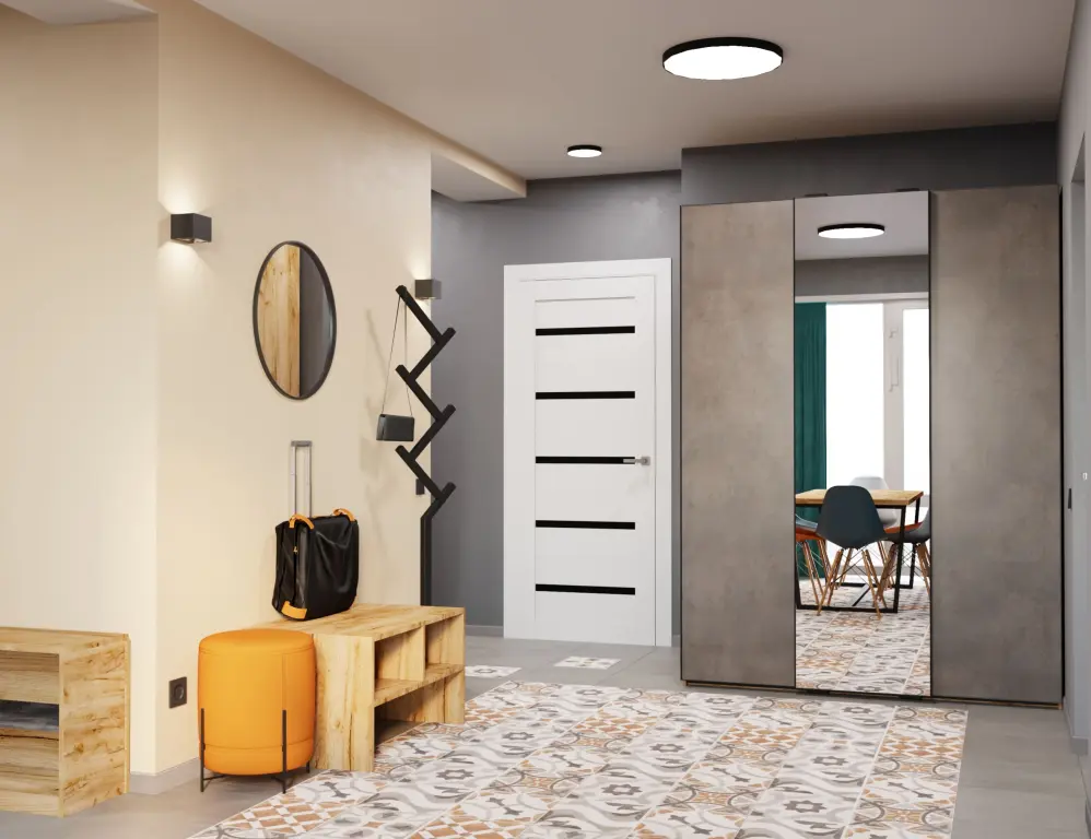 Трехкомнатный Apartment с кухней с 4 балконами
