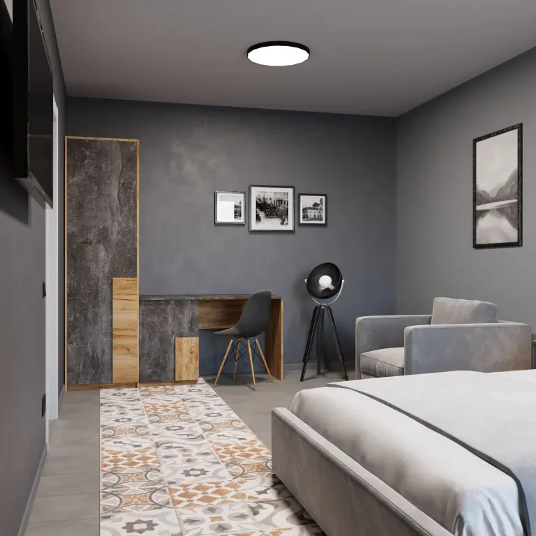 Трехкомнатный Apartment с кухней с 4 балконами