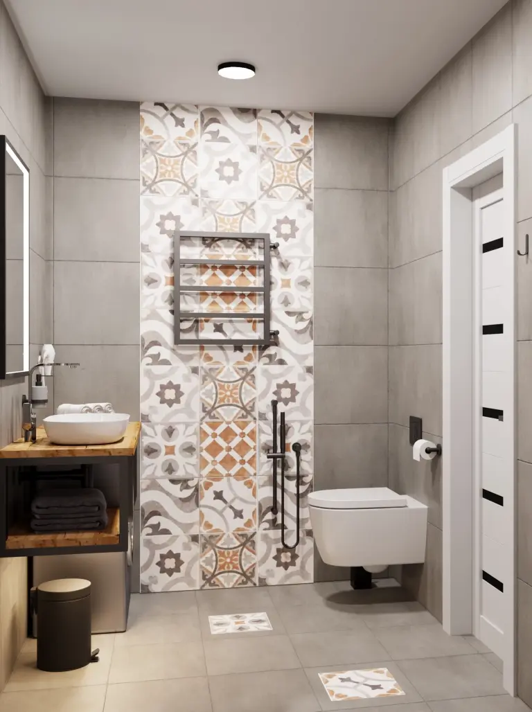 Трехкомнатный Apartment с кухней с 4 балконами