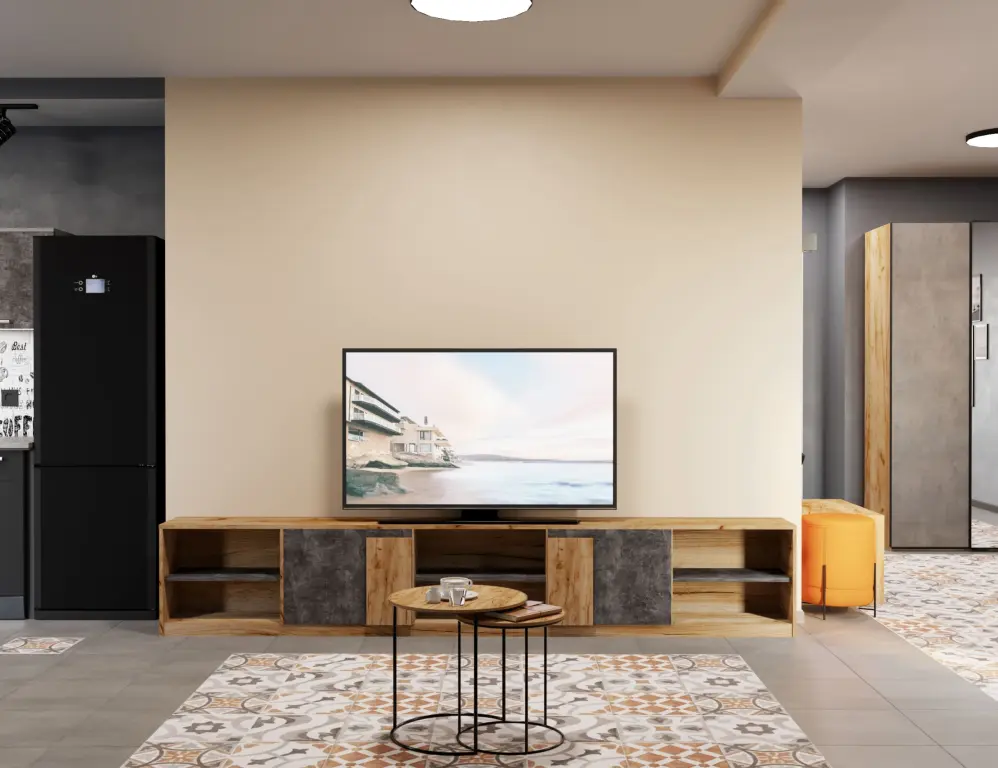 Трехкомнатный Apartment с кухней с 4 балконами