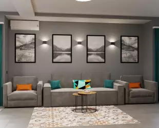 Трехкомнатный Apartment с кухней с 4 балконами