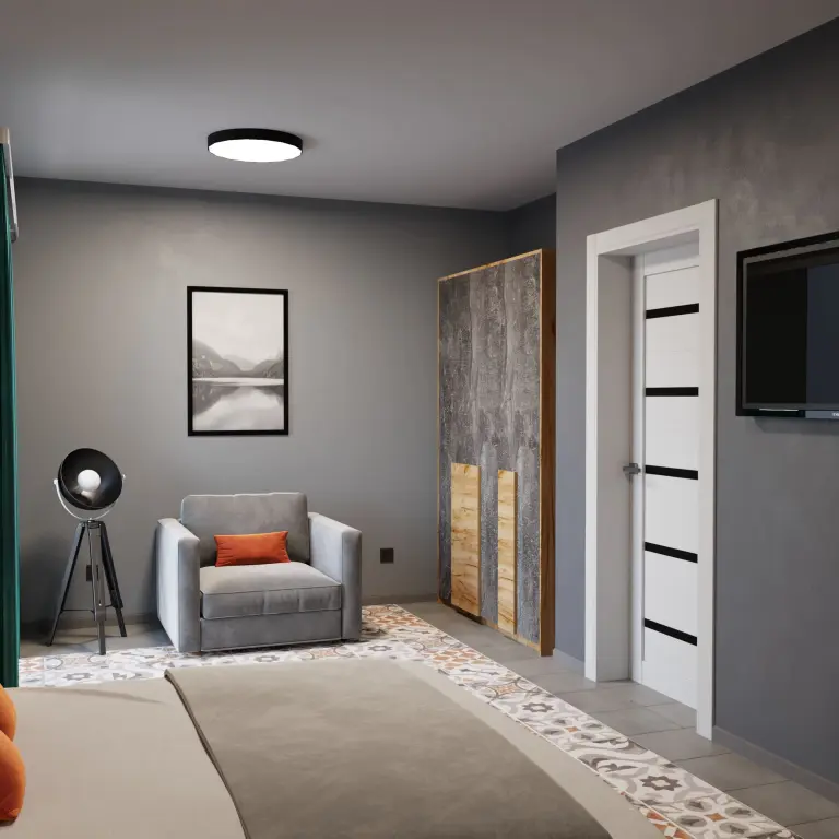 Трехкомнатный Apartment с кухней с 4 балконами