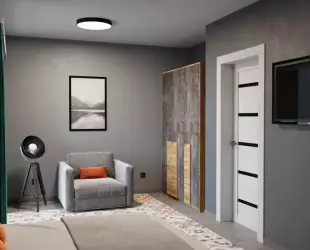 Трехкомнатный Apartment с кухней с 4 балконами