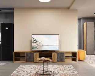 Трехкомнатный Apartment с кухней с 4 балконами