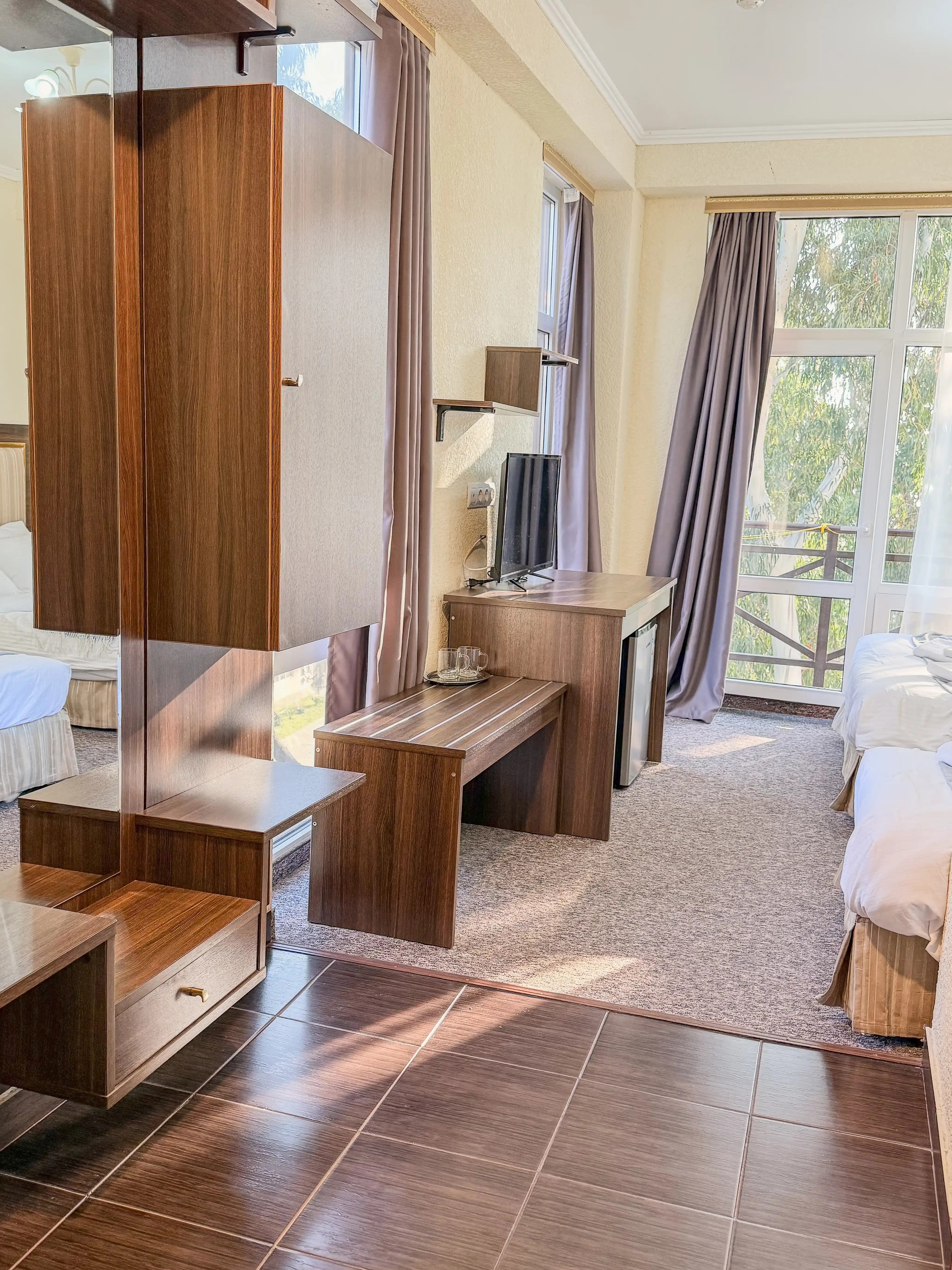 2 +1 местный С балконом • Вид на море • Корпус A