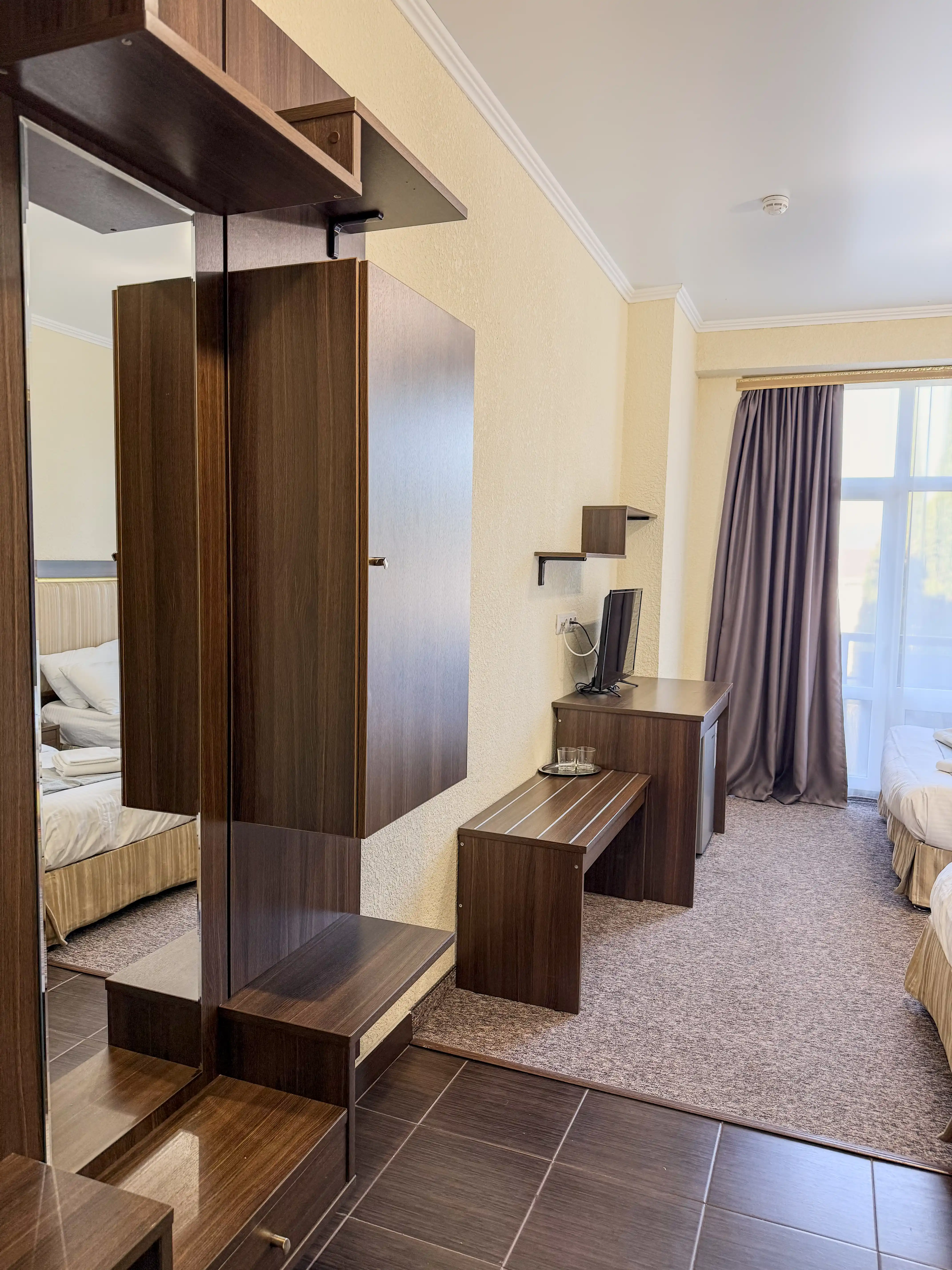 2 +1 местный С балконом • Вид на горы • Корпус A