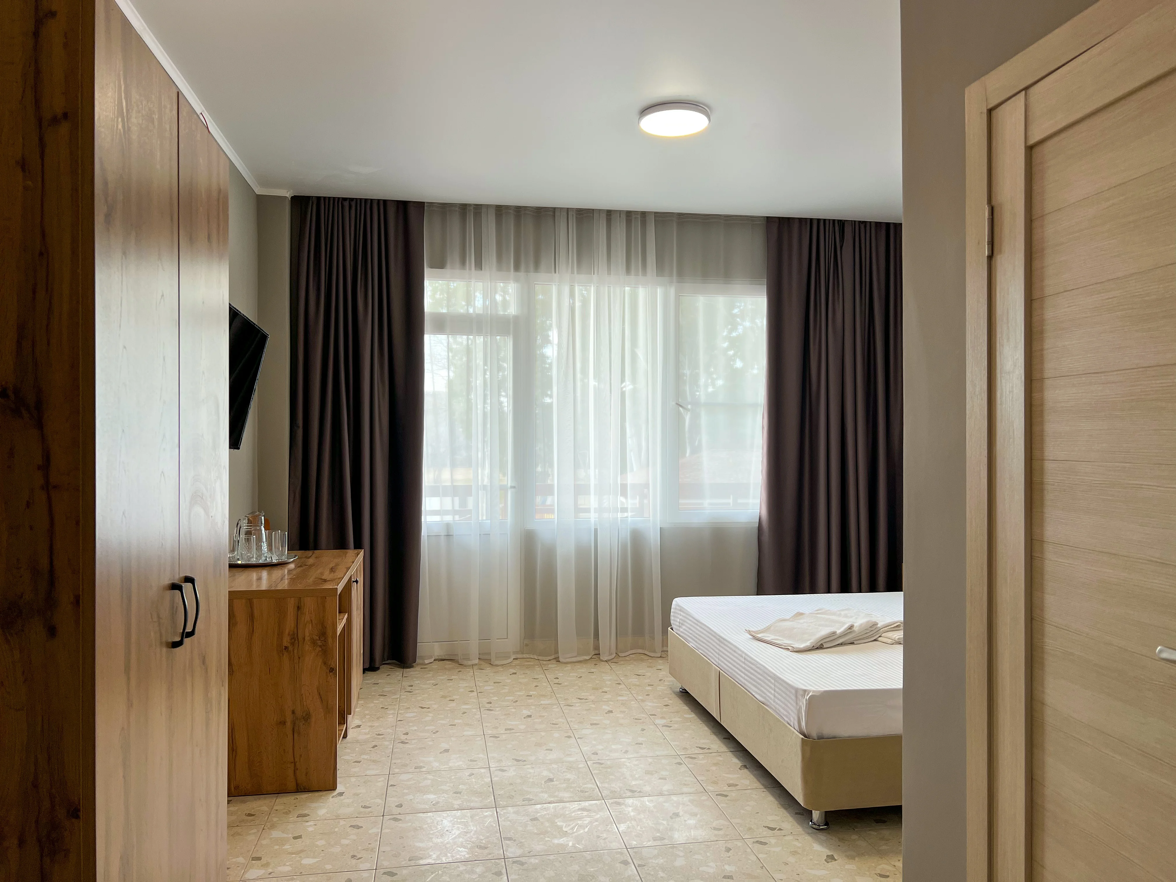 2 +1 местный Коннект С балконом • Вид на море • Корпус C