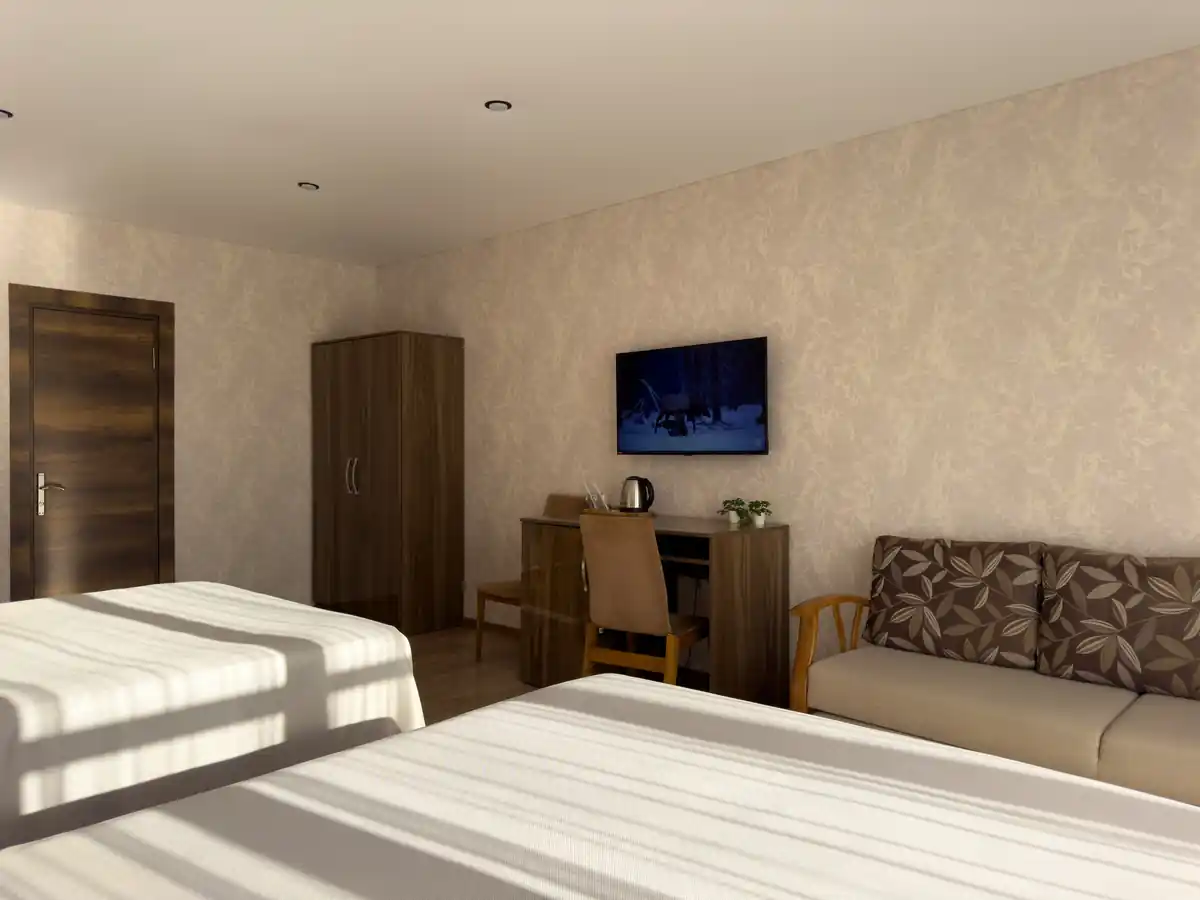 Четырехместный однокомнатный Сьют с балконом