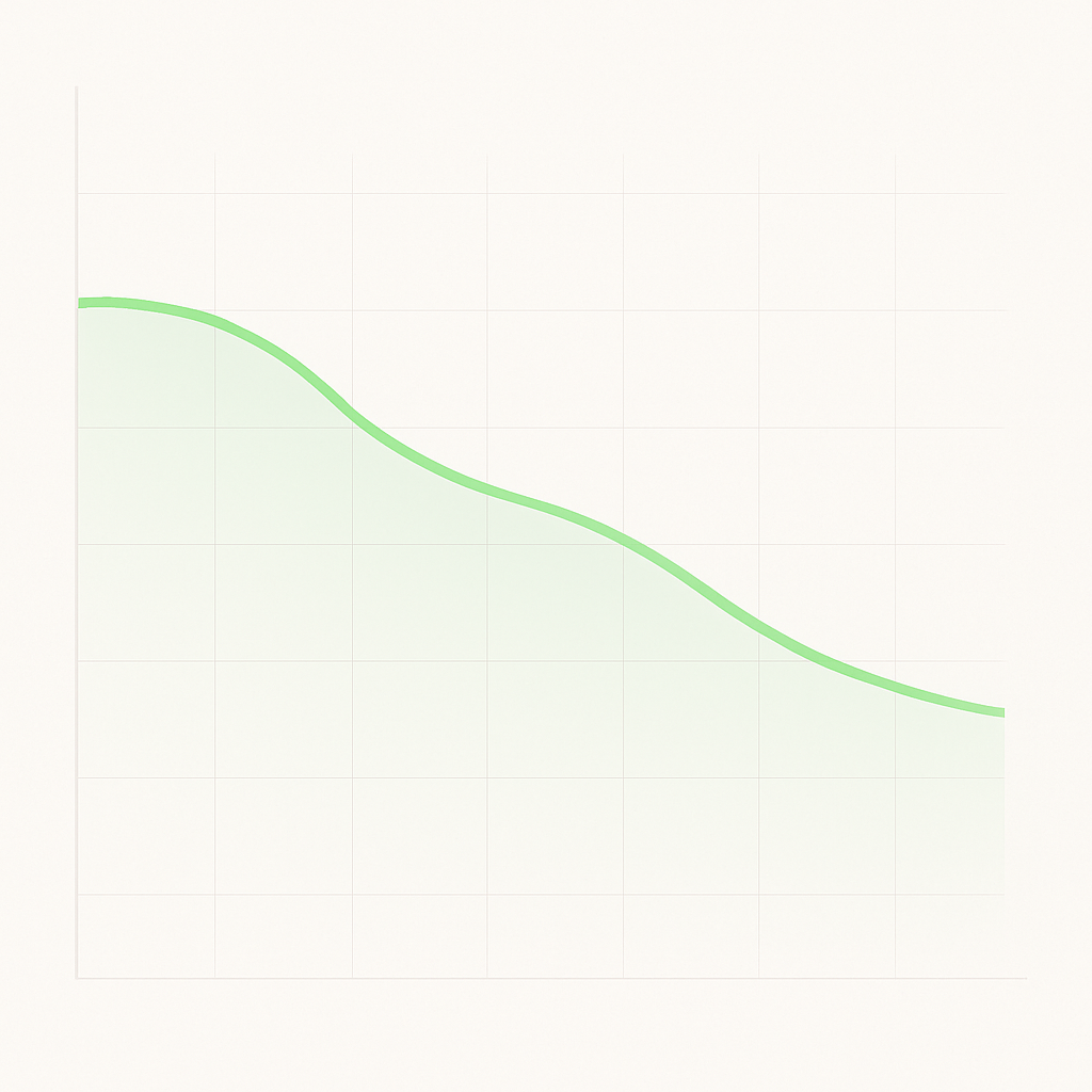 Береговая линия Абхазии с отелями