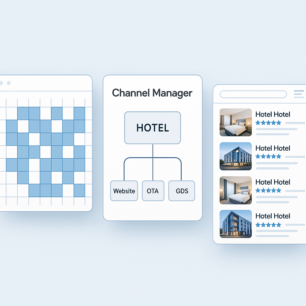 Береговая линия Абхазии с отелями